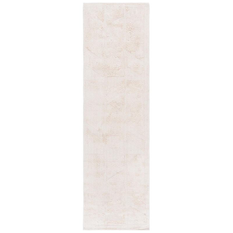 SAFAVIEH Handmade Easy Lutske Care Machine Washable Rug - 2'3" x 9' Runner - Ivory
