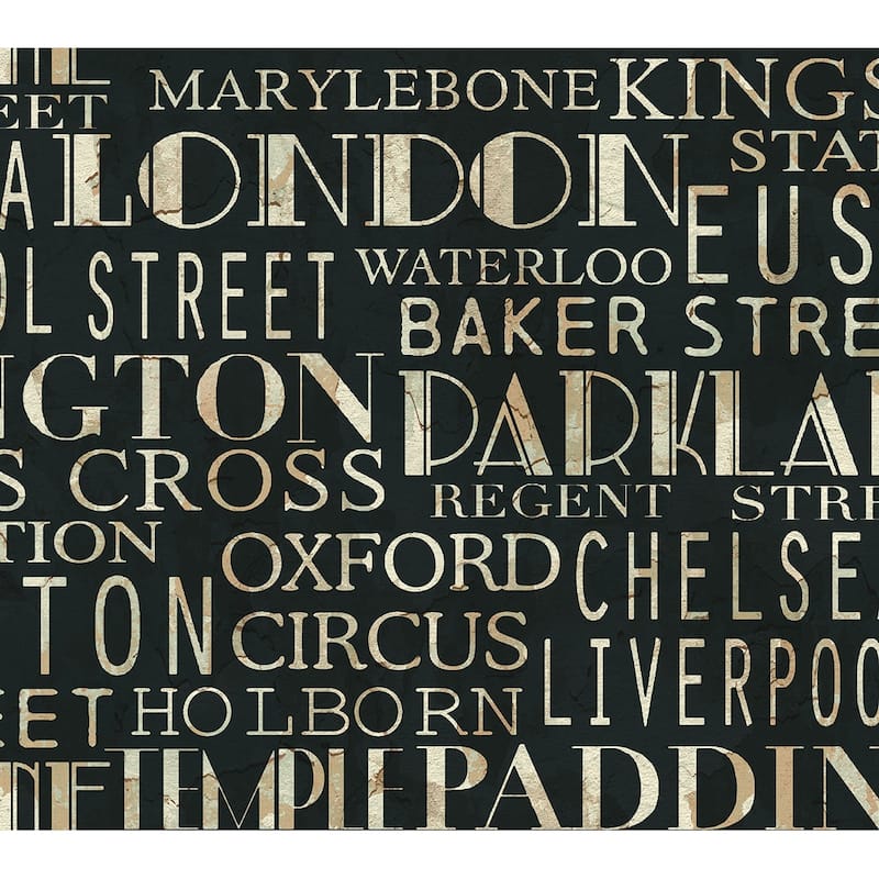 Seabrook Designs Livingstone Script Unpasted Wallpaper