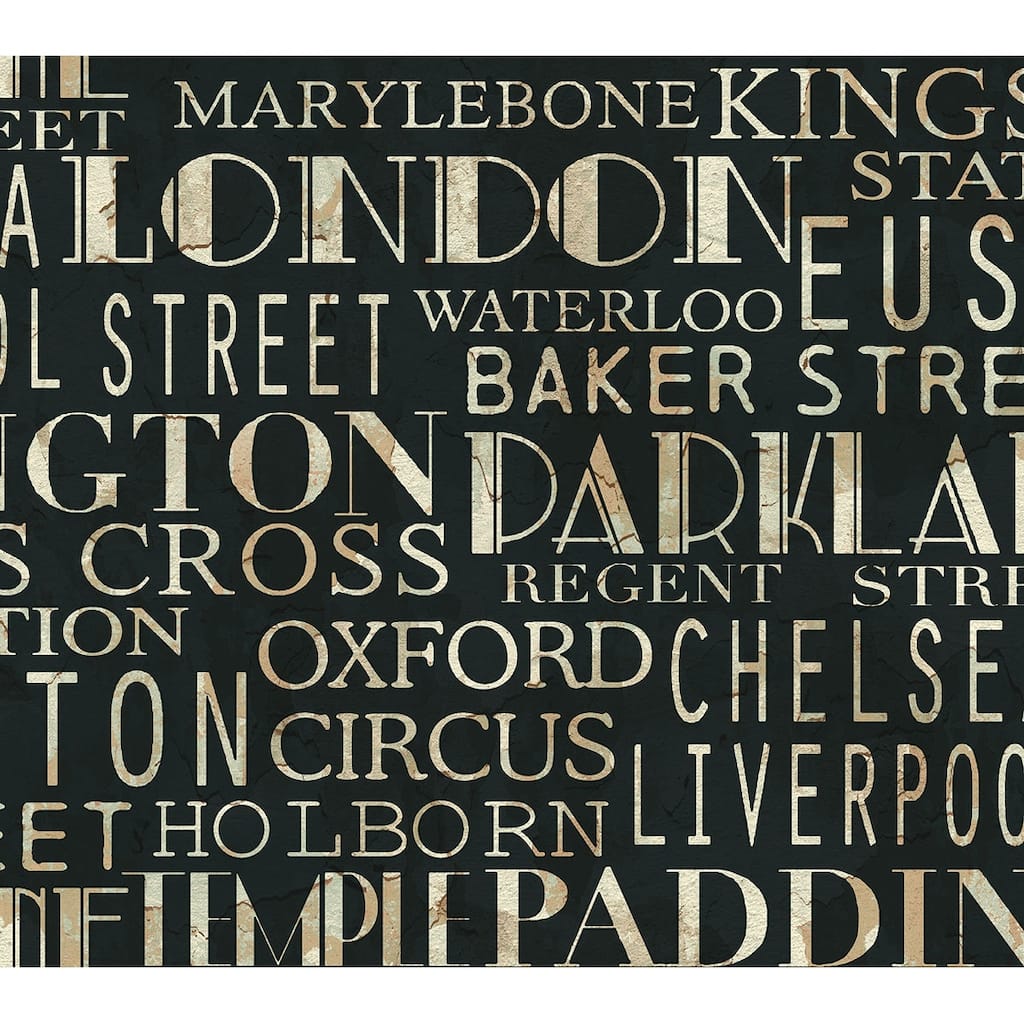 Seabrook Designs Livingstone Script Unpasted Wallpaper