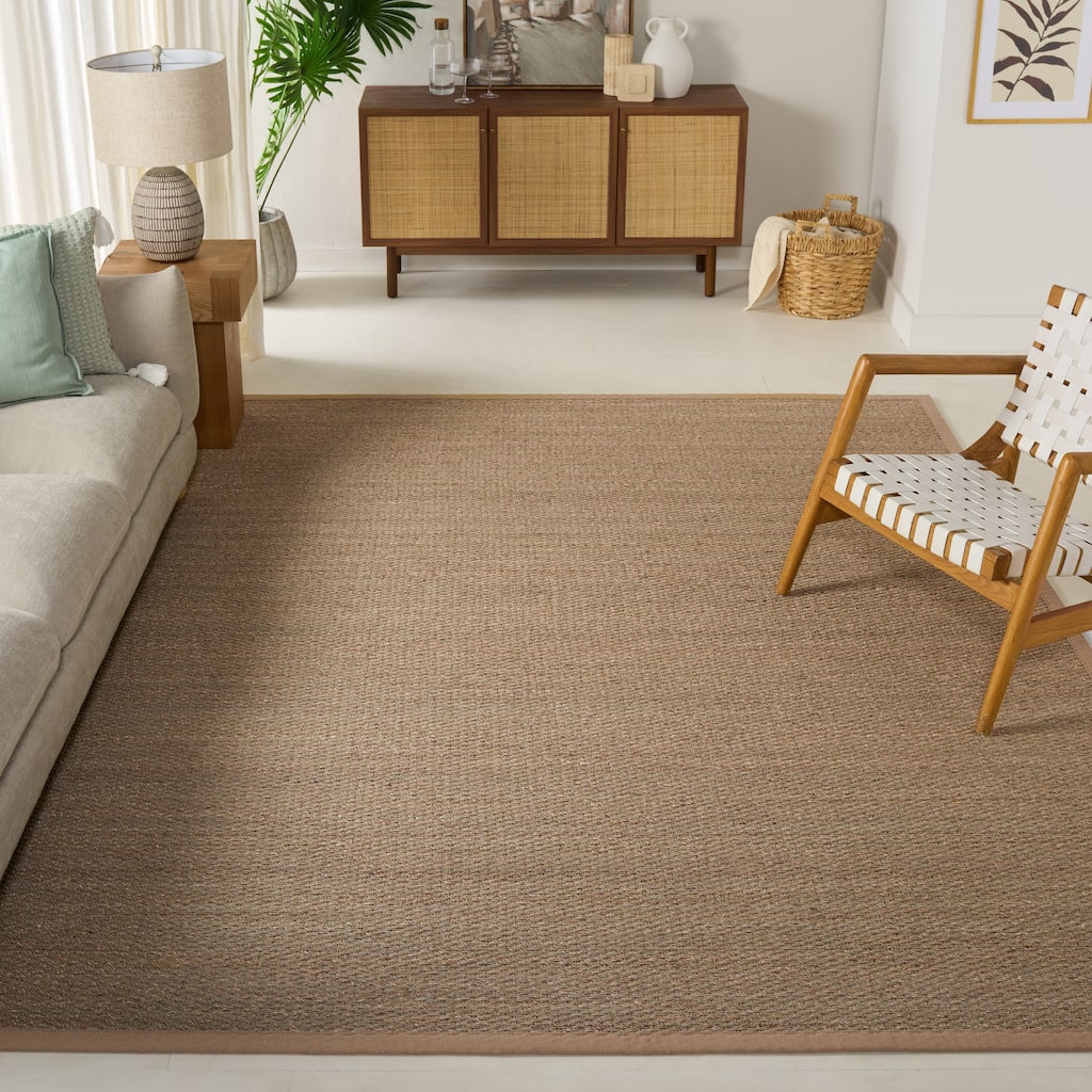 SAFAVIEH Natural Fiber Lovie Farmhouse Seagrass Rug