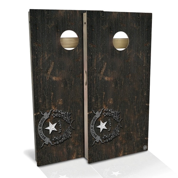 slide 2 of 9, Nevada Flag Vintage Outdoor Cornhole Board Set