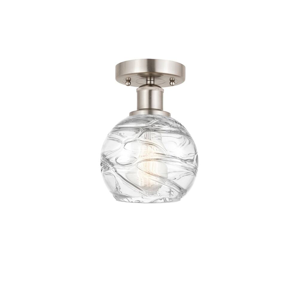 Innovations Lighting 616-1F-11-6 Athens Semi-Flush Athens 6" Wide