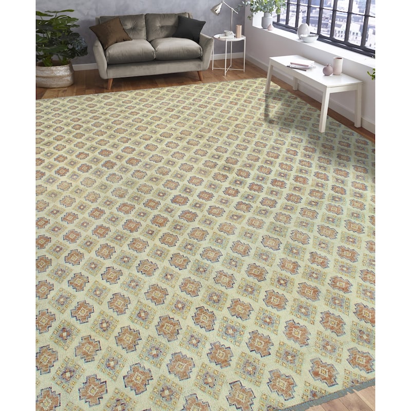 Balochi Marly Ivory/Brown Rug - 9'9" x 12'9"