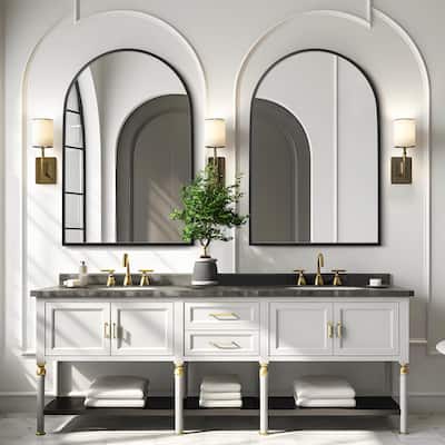 Modern Arch Wall Mirrors for Bathroom Vanity Mirror(Set of 2) - 36*24