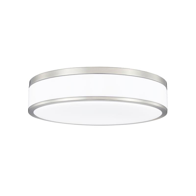 Ballord 1 Light Flush Mount in Brushed Nickel