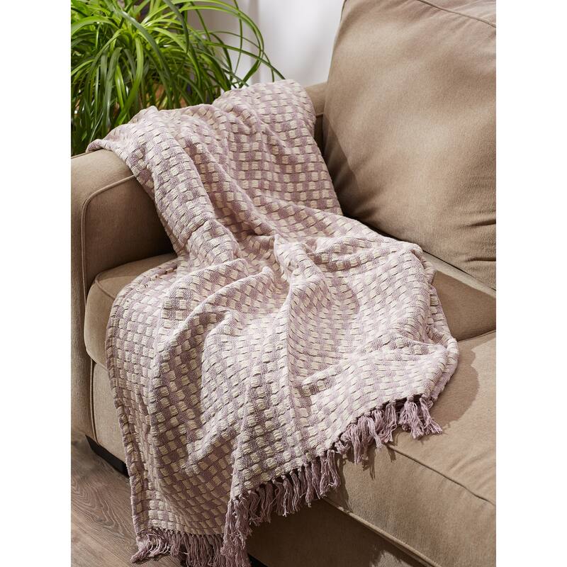 DII Stone Urban Check Throw