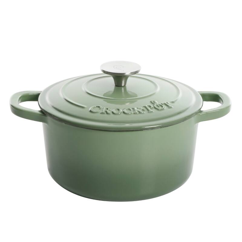 Crock Pot Artisan 7-Quart Round Dutch Oven - Green