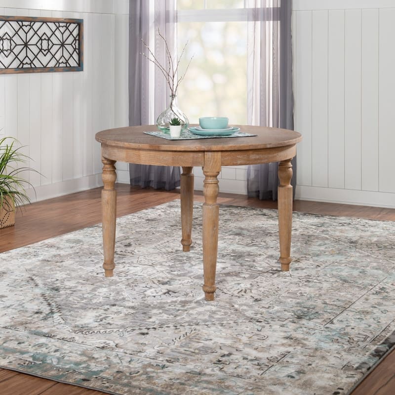 Newport Light Natural Brown Round Table