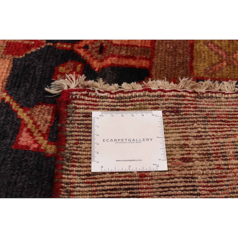 ECARPETGALLERY Hand-knotted Andelz Dark Navy Wool Rug - 3' 9" x 9' 9"