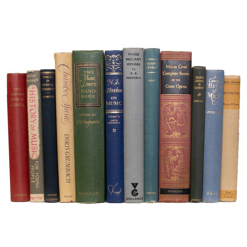 Books Decorative Accessories: Vintage Music SubjectPak