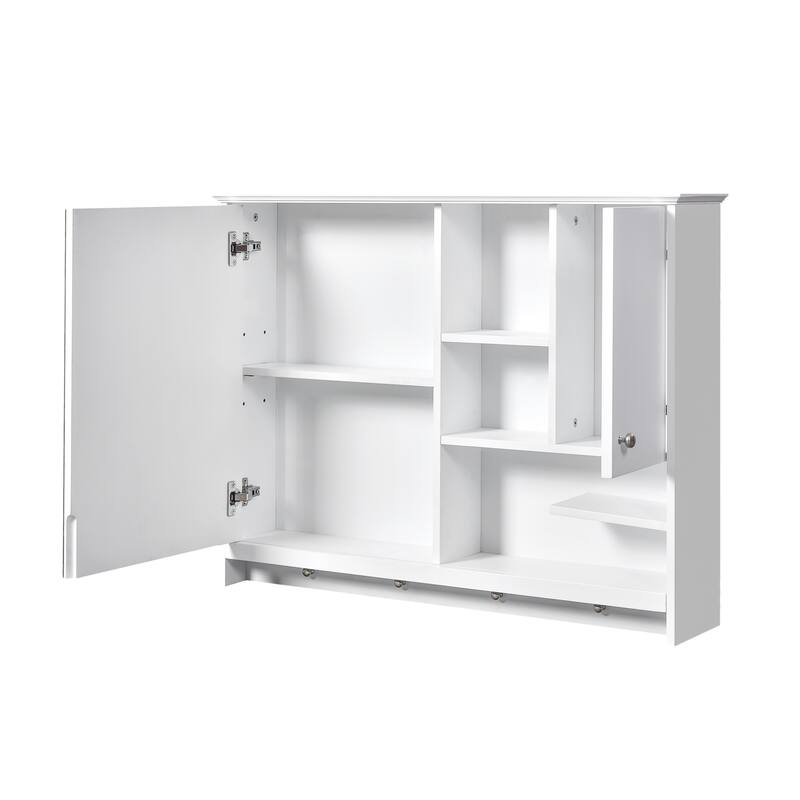 36 Inch Wall Mounted Medicine Cabinet, Bathroom Storage Cabinet with Mirror Door and Adjustabl Shelf