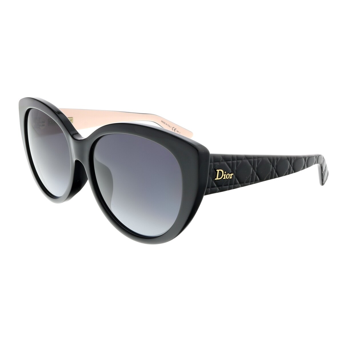 Shop Dior Diorlady1nf Black Cateye Sunglasses 58 16 140