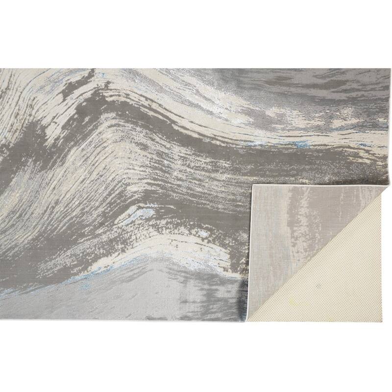 Zaxe Abstract Area Rug By HomeRoots - 9' x 12'
