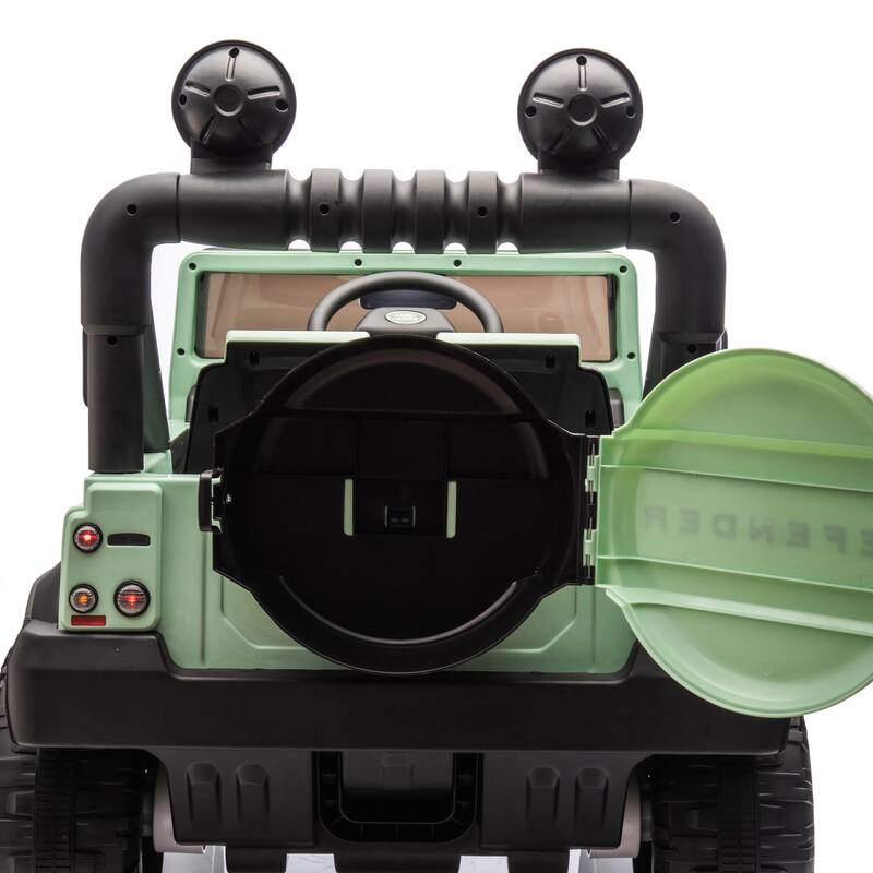 24V Kids Ride On Car W/Parents Control, 2wd, Four-wheel suspension, Bluetooth, Music