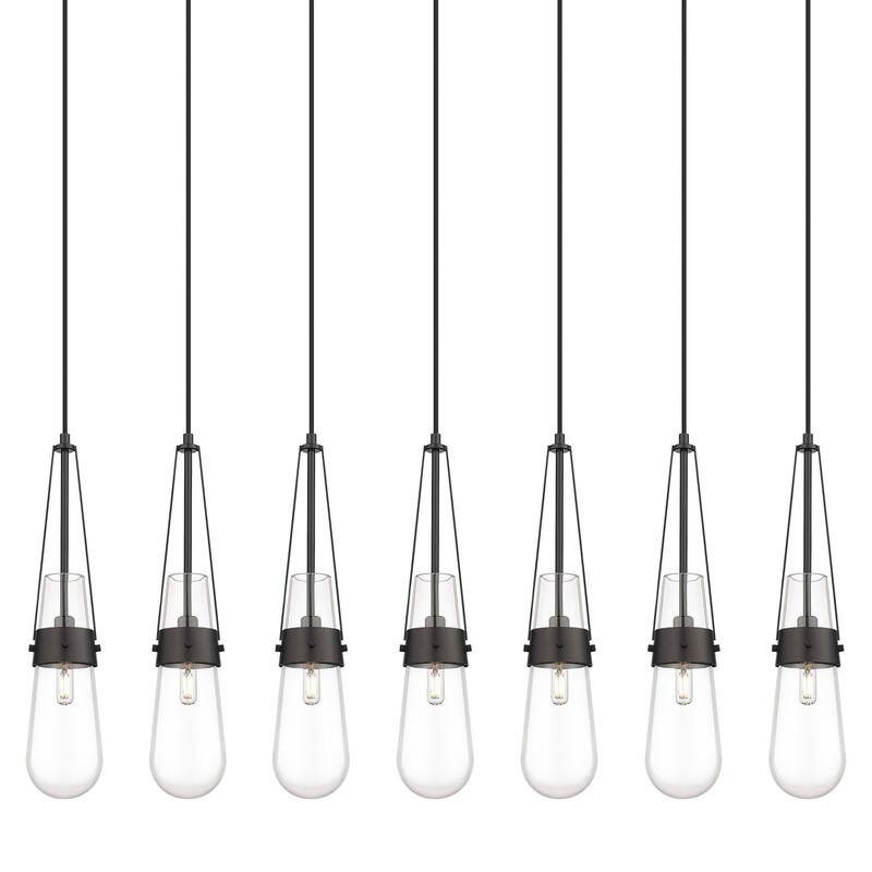 Innovations Lighting 127-452-1P-21-49 Milan Pendant Milan 7 Light 49"