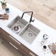 preview thumbnail 1 of 20, STYLISH 31 inch Stainless Steel 18G Double Bowl Dual Mount Kitchen Sink - Brushed Stainless Steel - 31" x 18" x 9" Brushed Stainless Steel