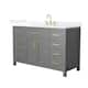 Option Dark Gray / White Quartz Top / Brushed Gold