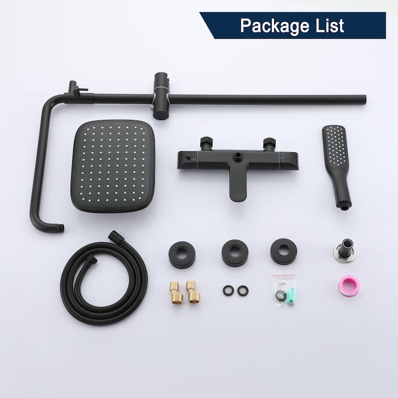 10" Rainfall Shower head and Handheld Shower Head Set
