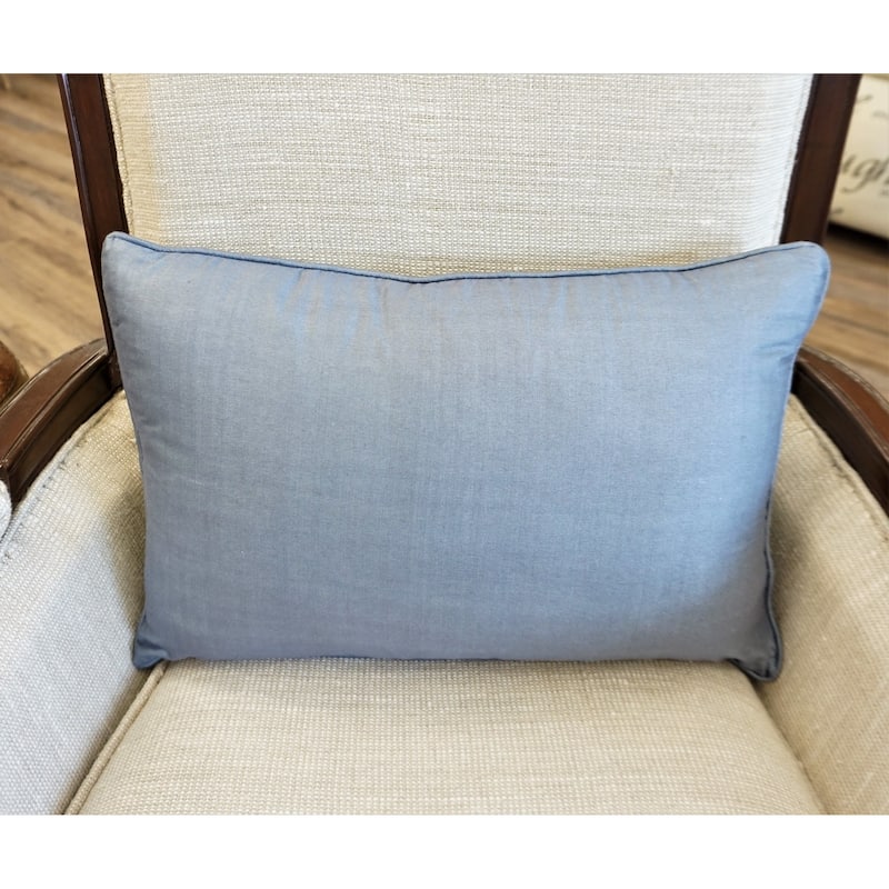 Home&Manor Premium Silk Throw Pillow Lumbar Gray