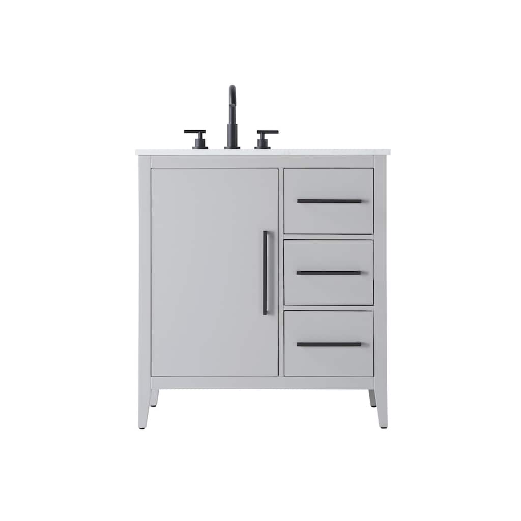 Elegant Lighting VF29332 Millie 32" Free Standing Single Basin Vanity