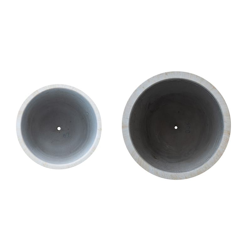 2-Piece Eco Stone Indoor/Outdoor Planters