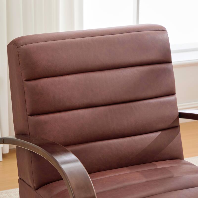 30.7"W 360° Swivel Accent Chair,Modern Upholstered Arm Chair with Metal Base