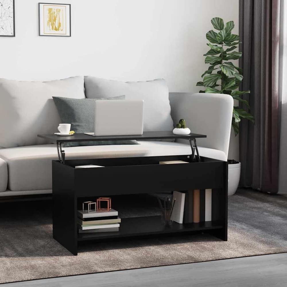 vidaXL Coffee Table Lift Top End Table Accent Side Sofa Table Engineered Wood - 40.2" x 19.7" x 20.7"