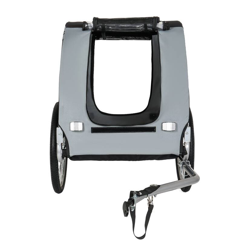 Large Folding Bike Trailer for Dogs, 100LB Capacity All-Terrain Pet Carrier for Cycling, Jogging, Camping & Outdoor Adventures