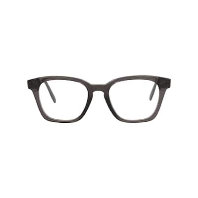 Maui Jim Square-Frame Acetate Optical Frames, Transparent Lens, Translucent Grey Frame