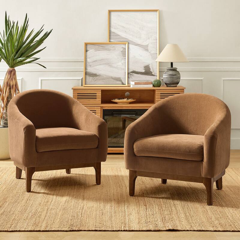 Joseph Mordern Boucle Armchair Chair Set Of 2 By HULALA HOME