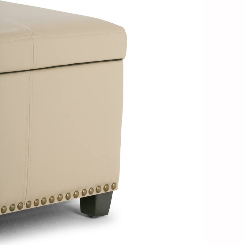 WYNDENHALL Stanford Upholstered Storage Ottoman