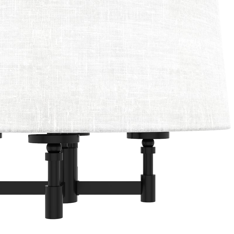 Hunter Briargrove 4-Light Chandelier with Shade - Kitchen Island, Dining Room, Entry - Geometric, Transitional - 24"