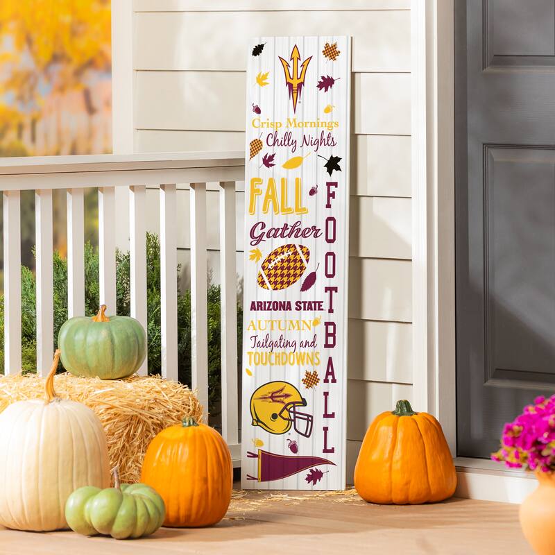 47" Double Sided Seasonal Porch Leaner, Arizona State University - 47" x 11.25" - Fall