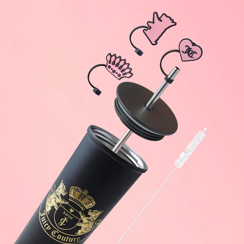 Juicy Couture Hydration Stainless Steel Couture Cup 6-Piece Set