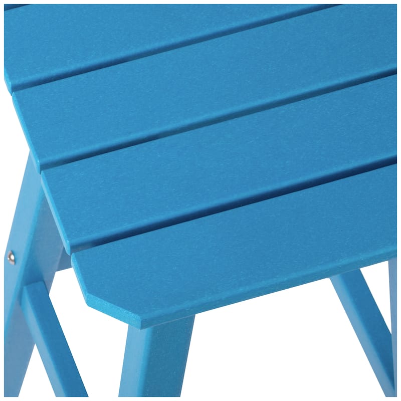 Polytrends Laguna Hdpe All Weather Outdoor Patio 29" Square Bar Stool (Set Of 2)
