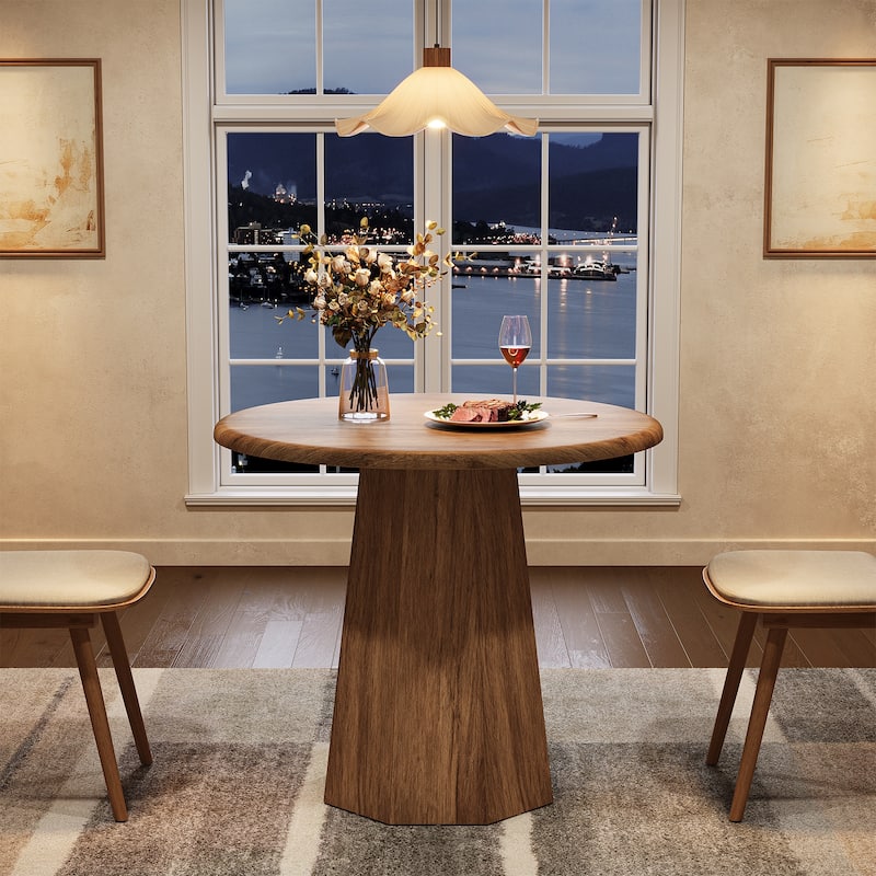 31" Round Pedestal Dining Table