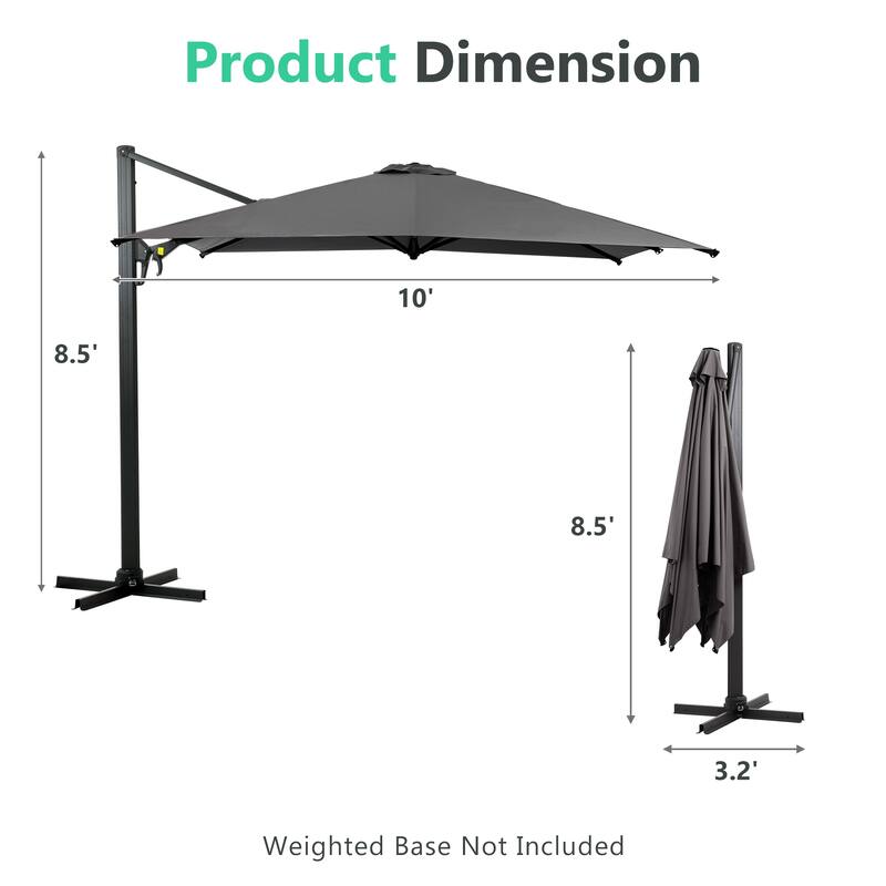 Versatile Outdoor Umbrella with Advanced Features for Optimal Shade and Durability
