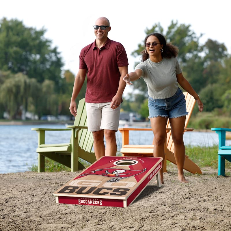 Tampa Bay Buccaneers NFL 2x4 Professional Cornhole Board Set