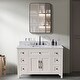 preview thumbnail 43 of 49, Altair Trento Bathroom Vanity Countertop in Aosta White Finish