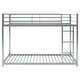 preview thumbnail 14 of 56, Full over Full Metal Low Bunk Bed with Ladder