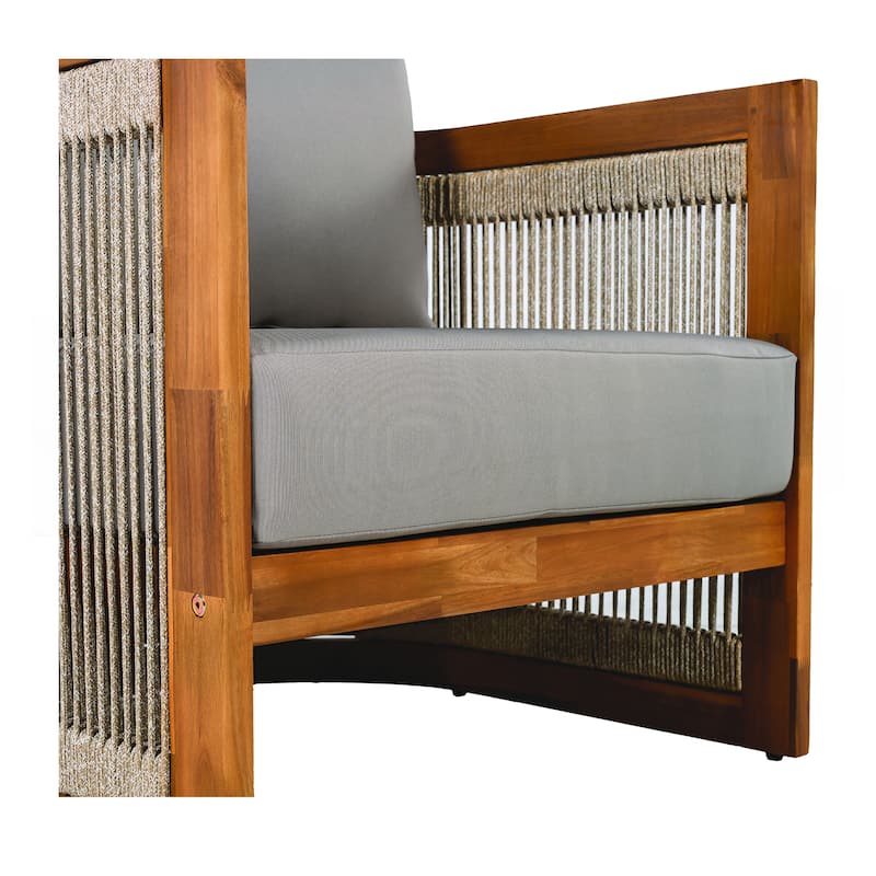 Premium Acacia Wood Outdoor Club Chair