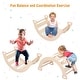 preview thumbnail 4 of 12, Toddler Indoor Gym Playset 3-in-1 Wooden Climbing Toys