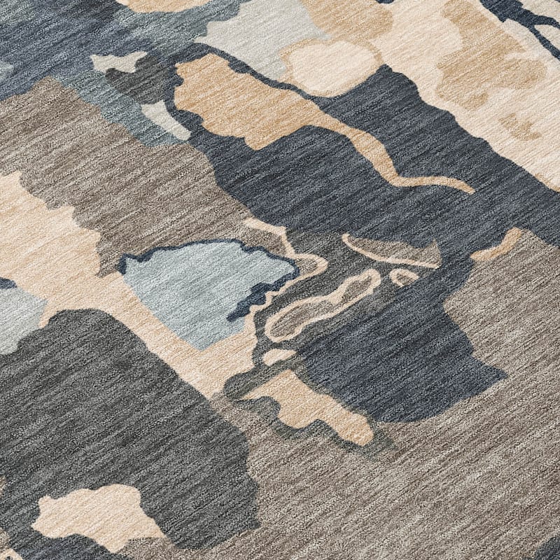 Machine Washable Indoor/ Outdoor Abstract Glam Chantille Rug