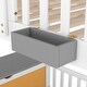 preview thumbnail 8 of 7, Twin over Twin Bunk Bed with Twin Size Trundle,Farmhouse Bed with Drawer and Storage Box,Housebed
