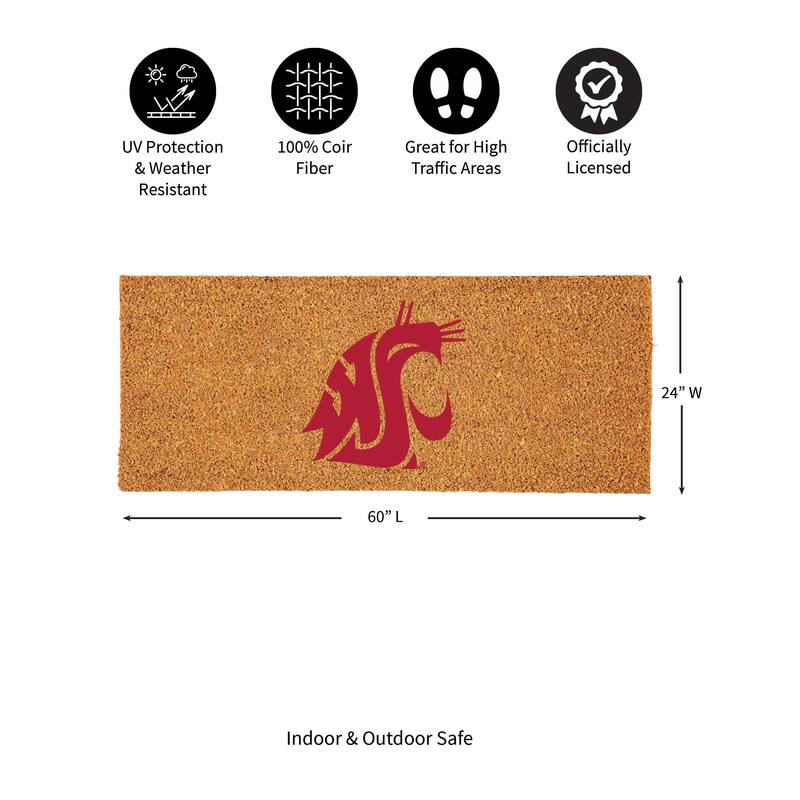 Washington State University Full Color Indoor/Outdoor Coir Mat