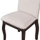 preview thumbnail 11 of 14, Wood Upholstered Fabirc Dining Chairs with Nailhead, Set of 4