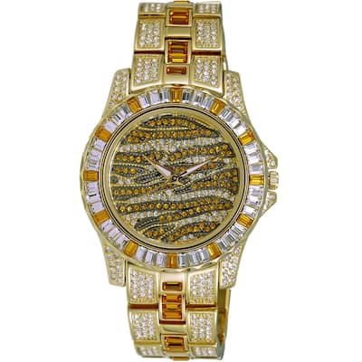Adee Kaye Men's Chameleon Yellow Dial Watch - AK1177Y - 6 (36)