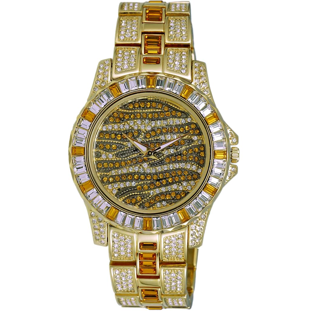 Adee Kaye Men's Chameleon Yellow Dial Watch - AK1177Y - 6 (36)