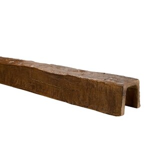 5 inch by 8 inch by 13 foot Hand Hewn Medium Oak Finish Faux ...