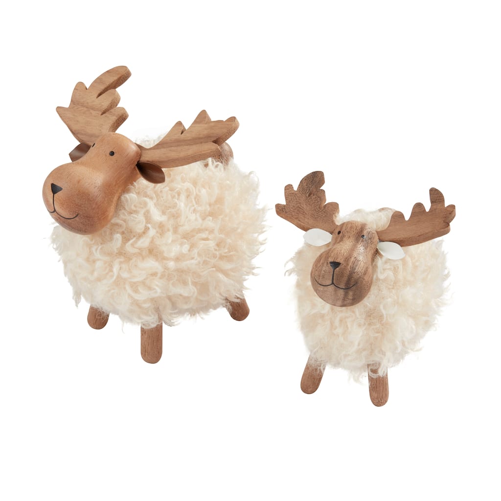 Rustic Standing Moose Figurine